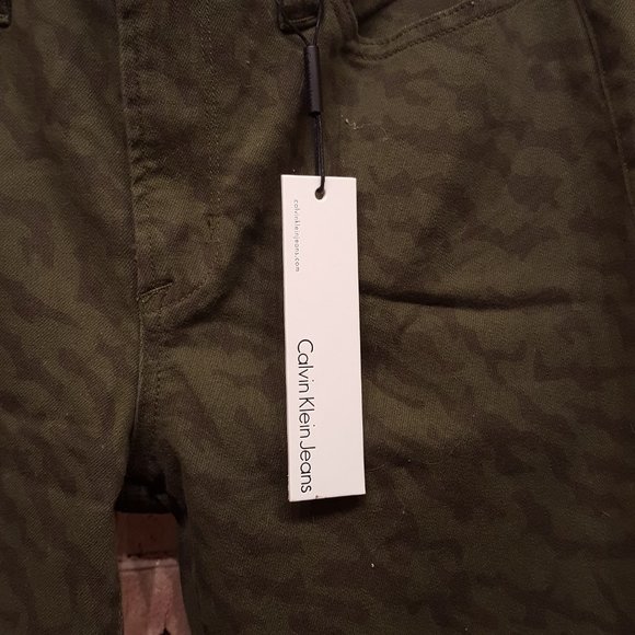 Calvin Klein Jeans Ultimate Skinny Camo Print Stretch Jeans Size 31/12 - Picture 6 of 15
